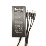 Sentry 12v 5A Power Supply Adapter with 4 way Splitter for CCTV Camera | Home-CCTV