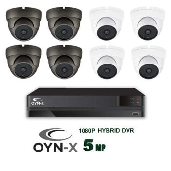 OYN-X KESTREL CCTV Kits | 8 Channel DVR | 5MP 1080P Dome Camera - Home CCTV Systems - CCTV Cameras | CCTV Kits | Home CCTV Systems