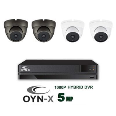 OYN-X KESTREL 5MP kit 1080P HD CCTV dome camera 4ch DVR system