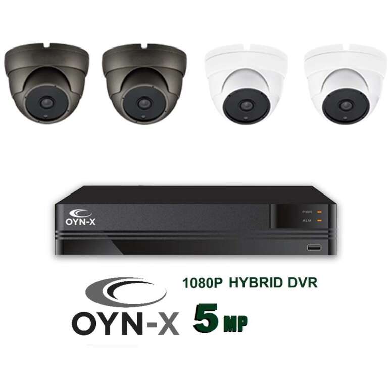 OYN-X KESTREL 5MP kit 1080P HD CCTV dome camera 4ch DVR system