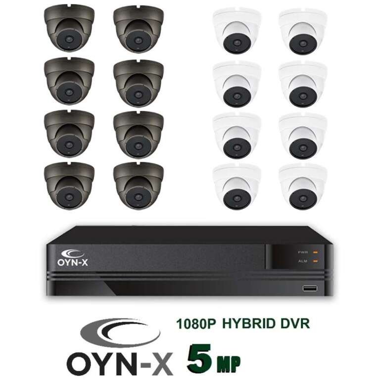 OYN-X KESTREL 5MP CCTV Kits 1080P HD CCTV dome camera 16 channel DVR - Home CCTV systems