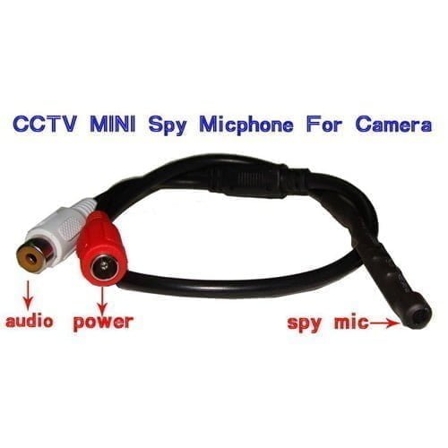 Mini Mic Spy Microphone 12V - CCTV Security