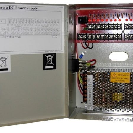 9 way 10 amp CCTV distributed Power supply cabinet
