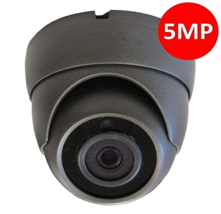 Sentry CCTV Dome Camera 5mp TVI AHD HD Sony CMOS 3.6mm LENS 20m IR (Grey)