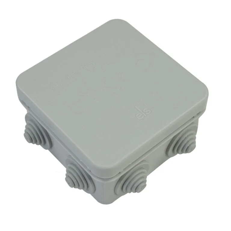 Junction Box IP55 Terminal Box in Grey ELS HP80 External CCTV Electrical