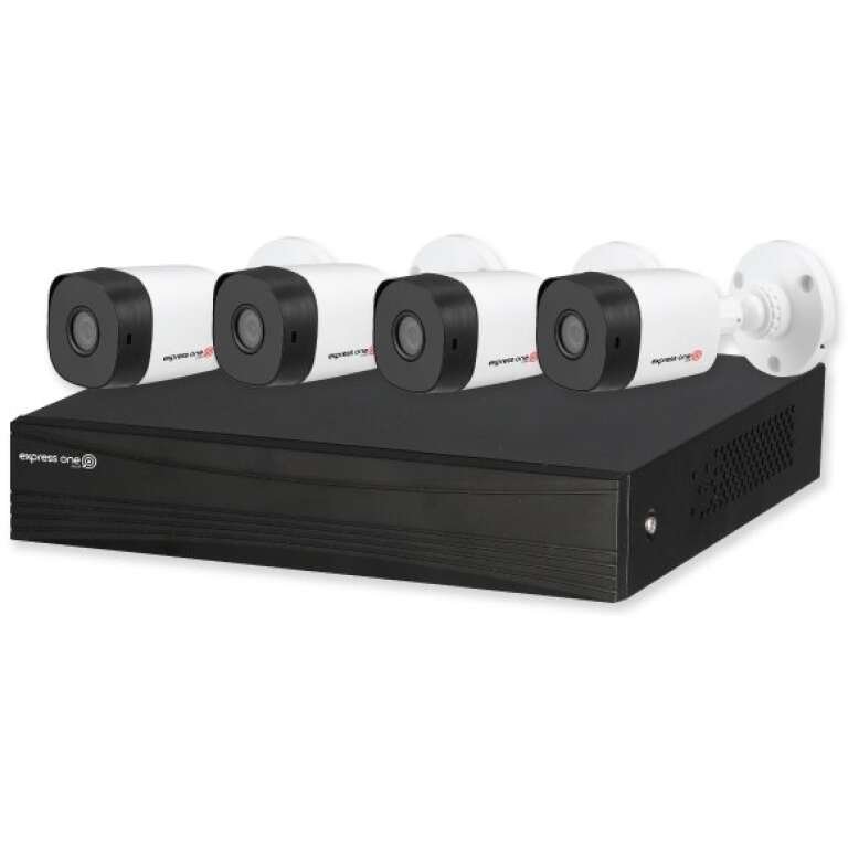 Express One CCTV Systems Kits HDCVI 5MP 8 channel DVR 4x external Cameras Wired CCTV kits - home cctv systems