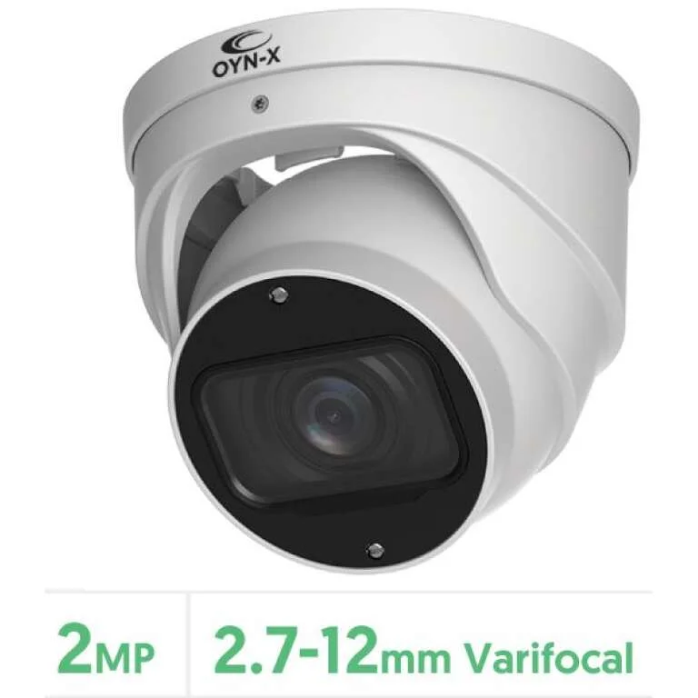 Eagle 2MP Varifocal Motorised Lens HDCVI IR Turret Camera (White)