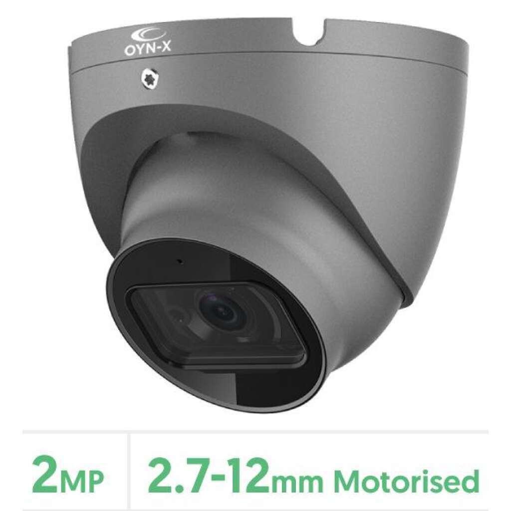 Eagle 2MP Motorised Lens HDCVI POC IR Turret Camera (Grey)