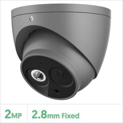Eagle 2MP Fixed Lens HDCVI IR Turret Camera with 50m IR Range (Grey)