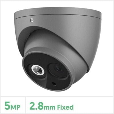 Eagle 5MP Fixed Lens HDCVI IR Turret Camera with 50m IR Range (Grey)