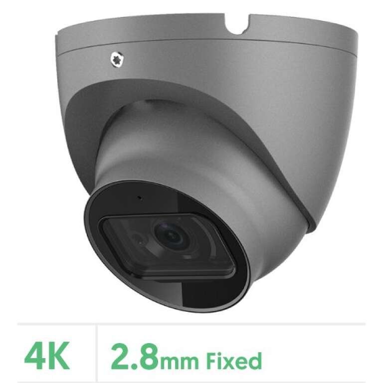 Eagle 4K/8MP Fixed Lens HDCVI IR Turret Camera (Grey)