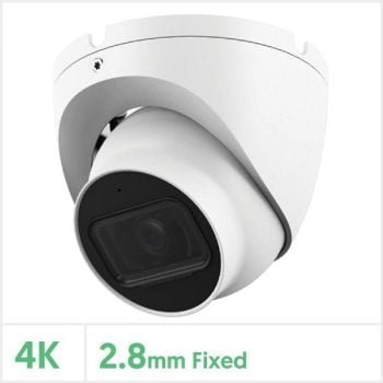 Eagle 4K/8MP Fixed Lens HDCVI IR Turret Camera (White)