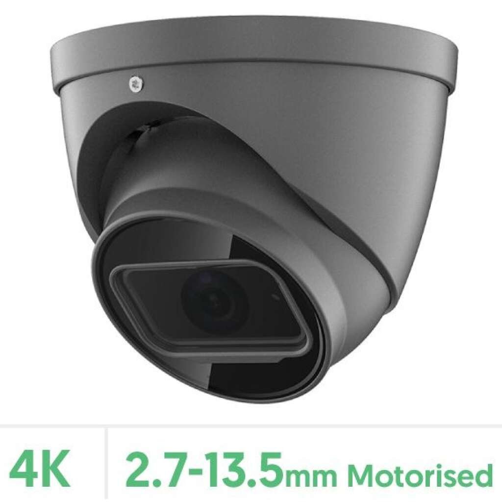 Eagle 4K/8MP Motorised Lens HDCVI IR Turret Camera (Grey)