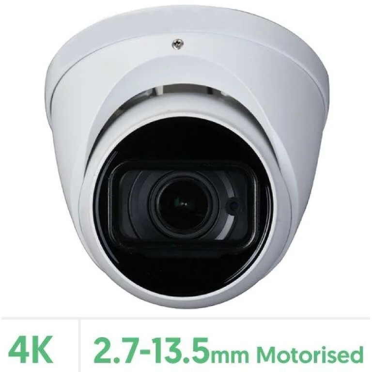 Eagle 4K/8MP Motorised Lens HDCVI IR Turret Camera (White)