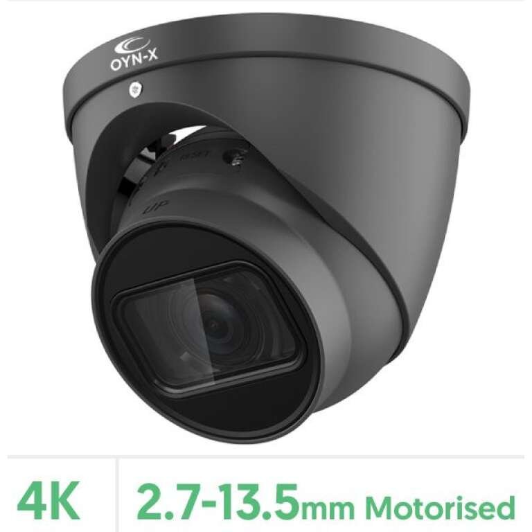 Eagle 4K/8MP Varifocal Motorised Lens Lite IR Network Turret Camera (Grey)
