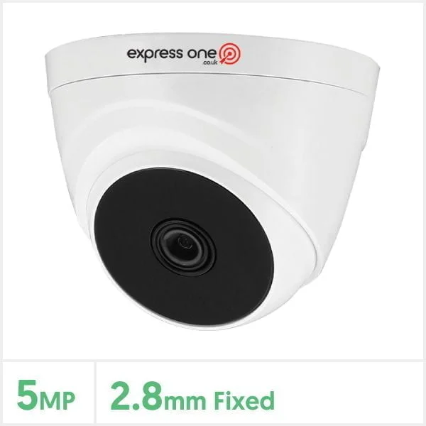 Express One 5MP HDCVI Indoor IR Fixed Lens CCTV Turret Camera - EXP-5MP-TUR-FW