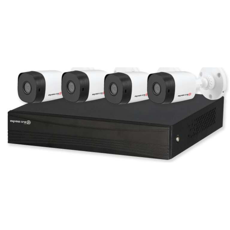 Express One CCTV Kit 4x 2MP Bullet Cameras - 8 Channel DVR