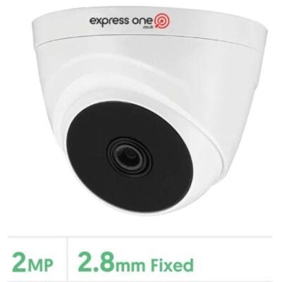 Express One 2MP HDCVI Indoor IR Fixed Lens CCTV Turret Camera (Grey) - CCTV Cameras | CCTV Kits | Home CCTV