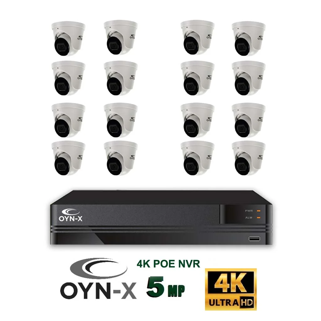 OYN-X Kestrel CCTV IP Kit - 5MP HD Camera 16 Channel NVR IP kit - Image 2