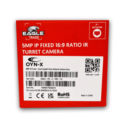 Eagle 5MP IP Fixed Lens 16:9 Ratio IR Turret Camera (Grey)