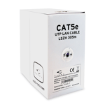 Solid Copper CAT5E UTP External Network Ethernet Cable 305m Black