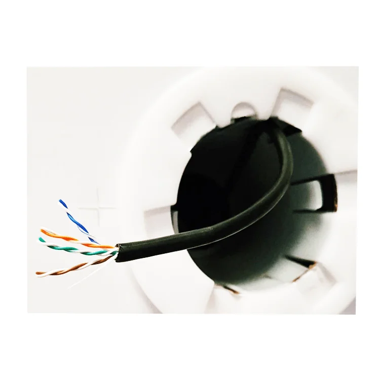 Solid Copper CAT5E UTP External Network Cable 305m Black