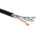 Solid Copper CAT5E UTP External Network Cable 305m Black