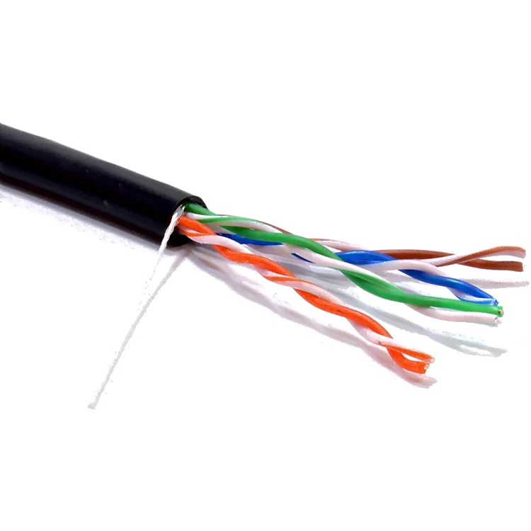 Solid Copper CAT5E UTP External Network Cable 305m Black