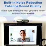 Secyour 1080P HD USB Webcam 4MP 2k - Noise cancellation - 30FPS - 85 Degree View of Angle - Webcam for PC Video Conference Video Call Virtual Learning Live Streaming Gaming - Built-in Mic with noise reduction cancellation