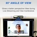 Secyour 1080P HD USB Webcam 4MP 2k - Noise cancellation - 30FPS - 85 Degree View of Angle - Webcam for PC Video Conference Video Call Virtual Learning Live Streaming Gaming - 85 degree view angle