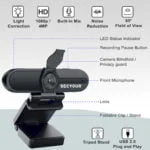 Secyour 1080P HD USB Webcam 4MP 2k - Noise cancellation - 30FPS - 85 Degree View of Angle - Webcam for PC Video Conference Video Call Virtual Learning Live Streaming Gaming - features