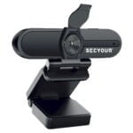 Secyour 1080P HD USB Webcam 4MP 2k - Noise cancellation - 30FPS - 85 Degree View of Angle - Webcam for PC Video Conference Video Call Virtual Learning Live Streaming Gaming
