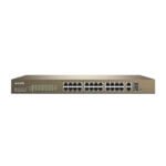Tenda Network Switch (TEF1226P-24-440W) 24-Port 10/100Mbps + 2 Gigabit Web Smart PoE Switch