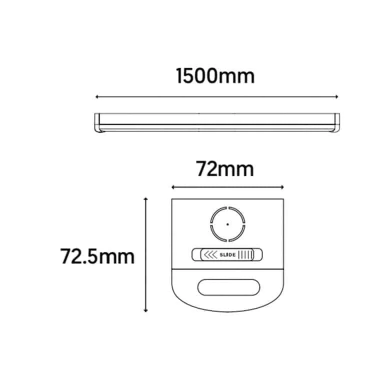 QPAC 30W Batten LED Single - Easy Release Linear Batten - 30w, 4000k, 1500mm - IP20 Epistar Chipset & Q-Drive