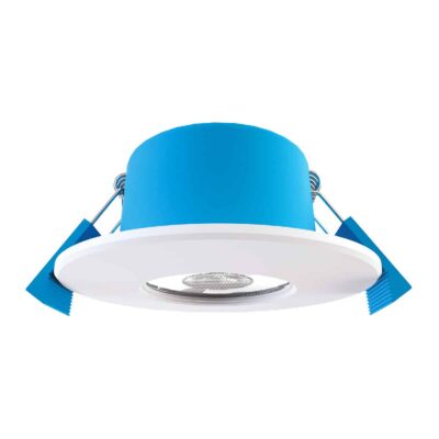Scorch SFR Lite Fire Rated Downlight 4w/6w/8w, 2700K/3000K/4000K/6000K, White Bezel - All-in-one Multi-power