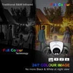 5MP Eagle Turret CCTV Camera Full colour view at night