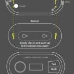 Qvis Carbon Monoxide Detector QFS-CO (10 Year Battery) - Technical Drawing