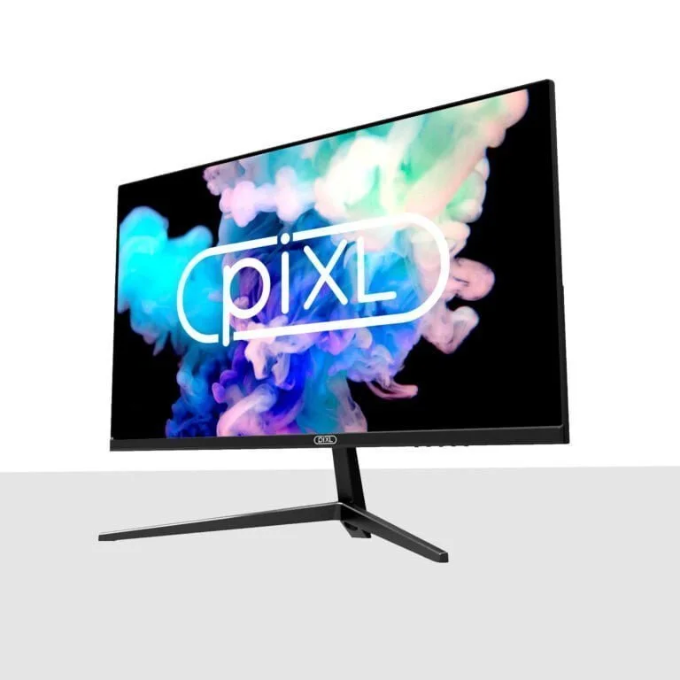 piXL CM215F17 21.5" inch Frameless Slim LED Monitor, Full HD 1920 x 1080, 5ms Response Time, 75Hz Refresh Rate, VGA / HDMI, 16.7 Million Colour Support, Black Colour - Home-CCTV