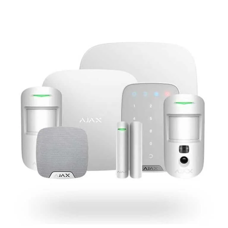 Ajax Hub Kit 3 Cam Plus DD House with Keypad (White)- home-cctv