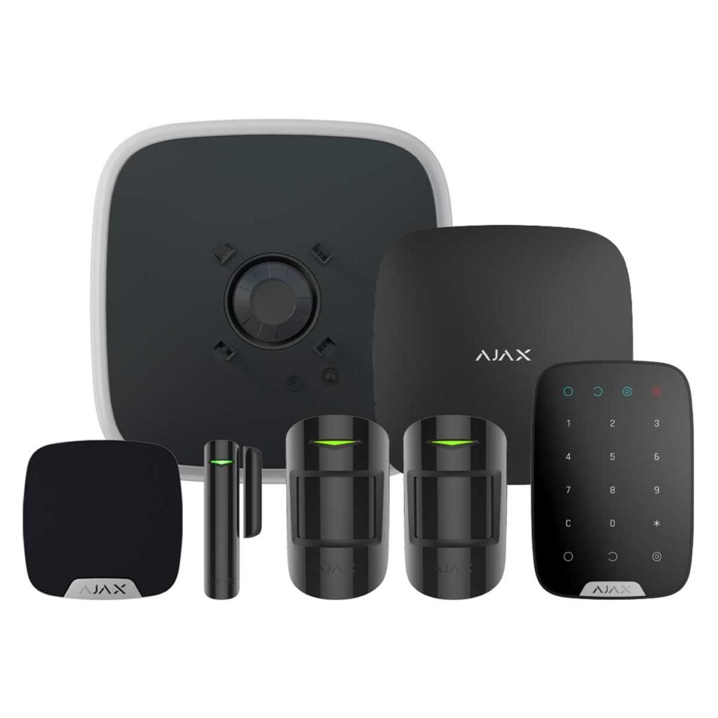 Ajax Kit 3 Hub2 (2G) + MP DD House with keypad (Black) - Wireless Security Alarm System - Home-CCTV