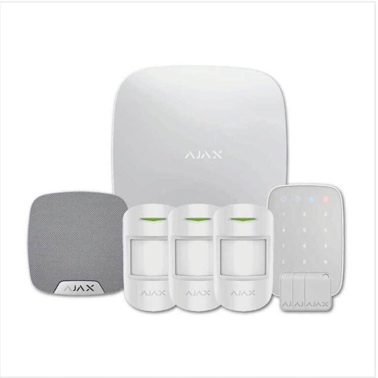 Ajax Kit 7.2 Apartment with Keypad Plus (White) Bespoke Kit - Smart Wireless Security Alarm System - Home-CCTV