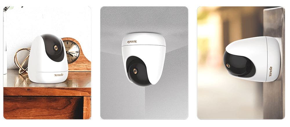 Tenda CP7 Security Pan Tilt Camera 4MP Home Security IP CCTV Camera Wireless WiFi Smart Cam - Versatile Mounting option | Home-CCTV