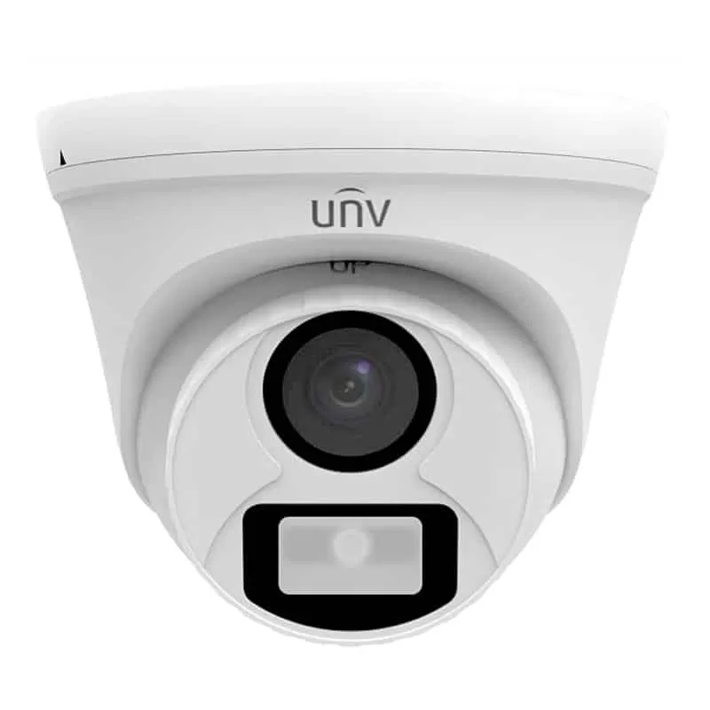 Uniview 2MP ColourHunter HD 2.8mm Fixed Lens Analogue Turret CCTV Camera 24/7 Colour | Home-CCTV