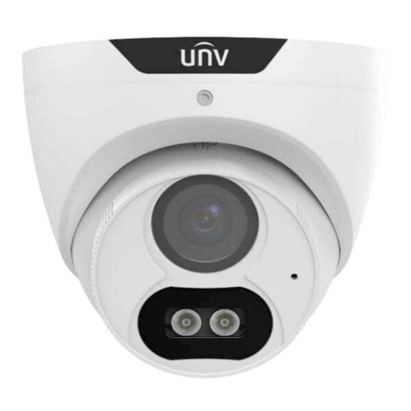 Uniview 5MP ColourHunter HD 2.8mm Fixed Lens Analogue Turret CCTV Camera Mic AoC Full Colour Half Metal | Home-CCTV