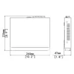 Uniview 8MP 4 Channel DVR 1-SATA AOC XVR H.265/H.264 - Dimensions - Diagram | Home-CCTV