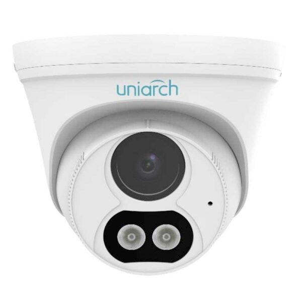 Uniarch 3MP Fixed Lens Dual-Light Turret Network Camera Built-in Mic 2.8mm - CCTV IP Camera | Home-CCTV