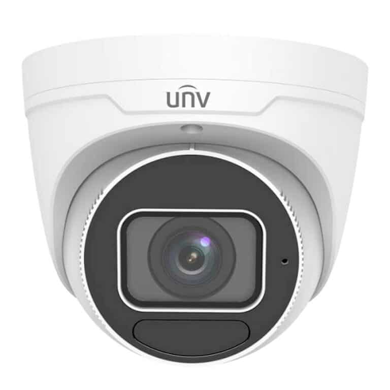 Uniview 5MP HD IR Varifocal Motorized Zoom Eyeball Turret Network Camera with Built in Mic AI 2.8mm- White | Home-CCTV