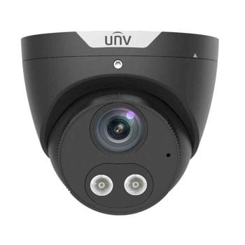 Uniview 5MP TriGuard ColourHunter - 24/7 Colour - HD IR Turret Network CCTV Camera - Black | Home-CCTV