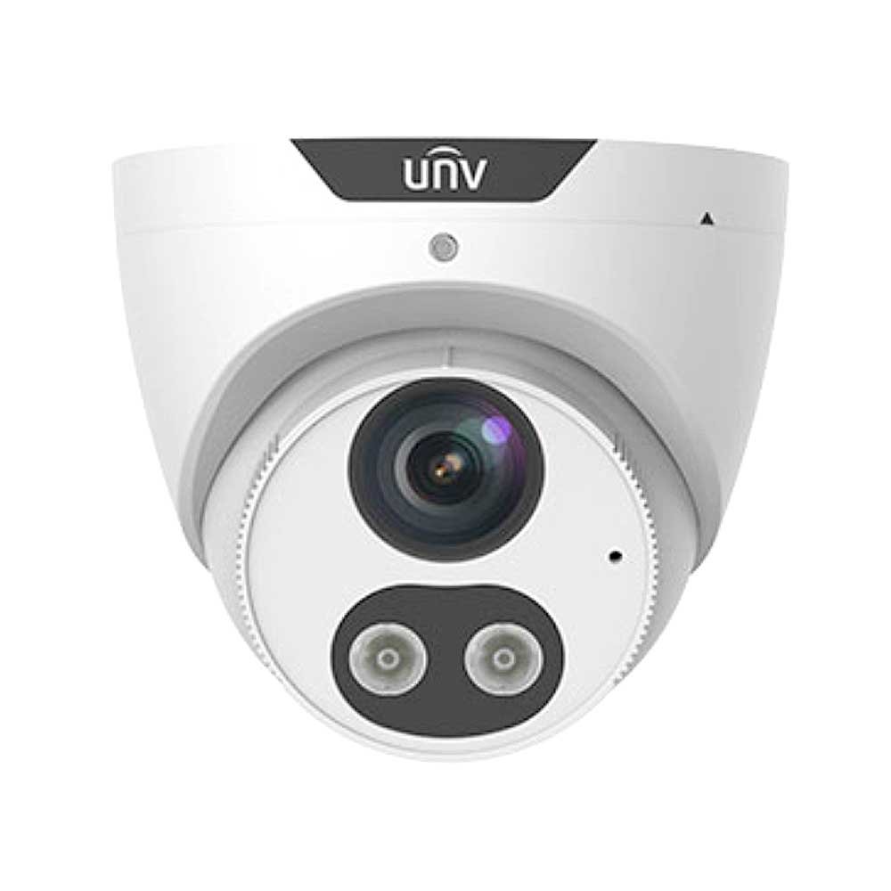 Uniview 5MP TriGuard ColourHunter - 24/7 Colour - HD IR Turret Network CCTV Camera - White | Home-CCTV