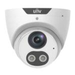 Uniview 8MP HD IR Network Turret Camera Intelligent Light, Audible Warning and Deep Learning Artificial Intelligence Fixed Lens 2.8mm - White | Home-CCTV